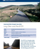 Improving Timber Transport Case Study: Lorg Glen and the B729